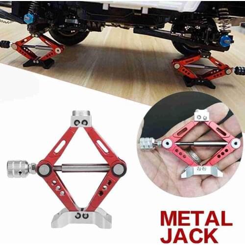Remote Control Car Scissor Jack For D90 SCX10 Climbing Model Car Toy Red Simulation Metal Jack RC Car Accessories