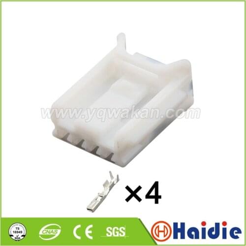 Free shipping 2sets 4pin auto plastic electrical connector wiring harness unsealed connector