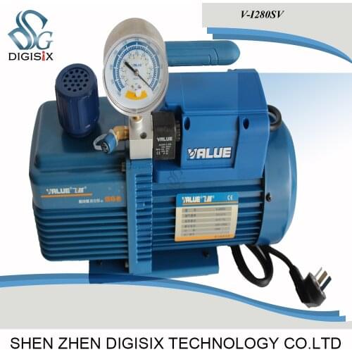 Free shipping V-I280SV Four 4 LBipolar Refrigerant Vacuum Pump 14.4M3 / H Screen Bonding Vacuum Pump 220V With Solenoid valve