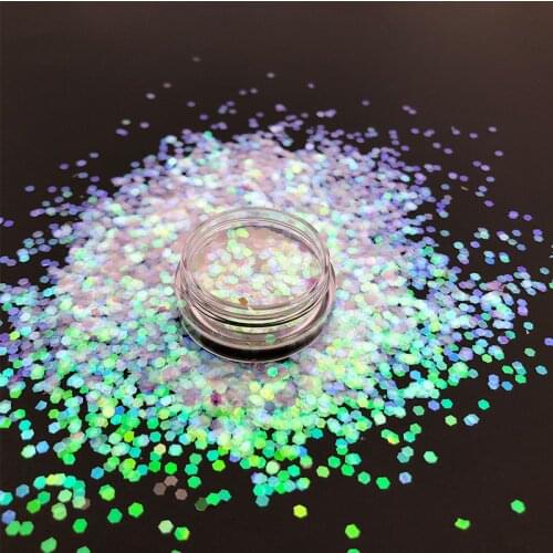 Eco-friendly Body Face Fair Confetti Factory Direct Sale Decorated Sequin Opal Iridescent Rainbow Chunky Nail Sticker Glitter