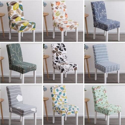 Home Textile Elastic Hotels Restaurants Simplified Seat Covers Chair Cover 3pc/lot
