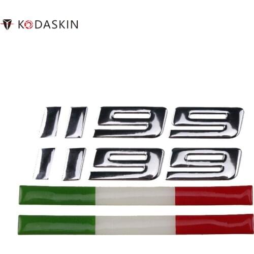 KODASKIN Motorcycle Logos Emblems Stickers 3D fit for Ducati Italy 1199 Panigale
