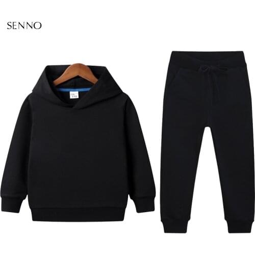 Solid Baby Boy Clothes Suits Casual Baby Girl Clothing Sets Children Suit Hoodies Sweatshirts Sports Pants Autumn Kids Set