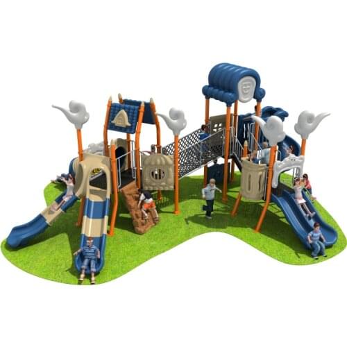 Playground Park plastic slide Promotional Environmental Friendly Children Toys Funny Outdoor Playground Slides YLW-OUT180328