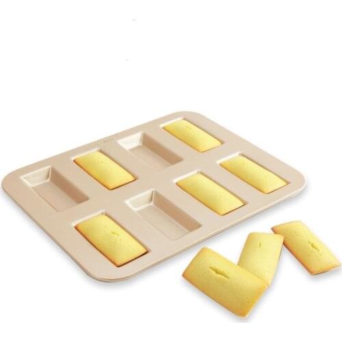Easy To Clean 8 Cup Non - Stick Financier Bakeware Tools Kitchen Tools Cake Moulds