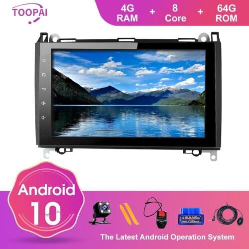 TOOPAI Android 10 For Mercedes Benz Sprinter Viano Vito A/B/V Class B200 W169 A150 2004-2012 GPS Multimedia Player Auto Radio