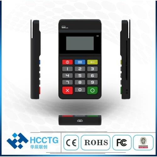 NFC+IC+MSR All in one machine Android +IOS EMV Mobile Payment Chip Credit Card Reader Mpos Terminal Machine With Pinpad HTY711