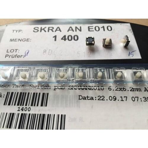 Original new 100% SKRAANE010 waterproof silicone head patch touch switch key switch 6.2*6.2*5.1MM