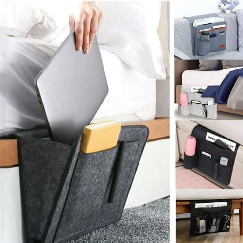 Bedside Storage Organizer Hanging Caddy Bed Holder Pockets Bed Pocket Sofa Organizer Pockets Book Felt Bed Holder Pockets