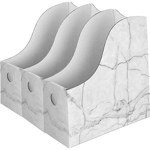 Sturdy Cardboard azine Holder Waterproof azine Storage Box Book Bins Desk File Holder Organizer