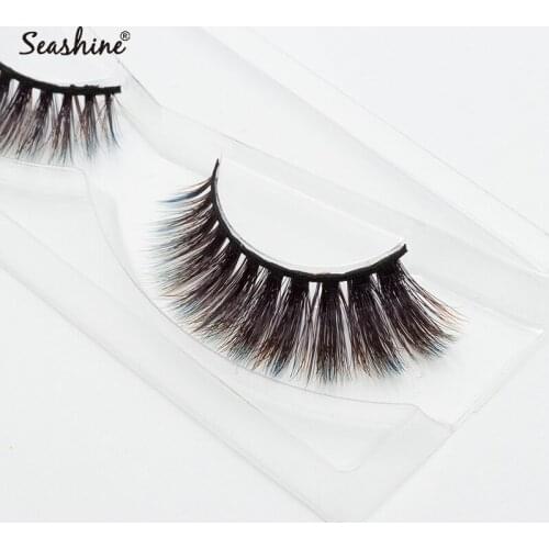 Seashine Lashes 3D Mink Eyelash Extension 10 Pair Private Label Mink Eyelash 3D False Eyelash Free Shipping