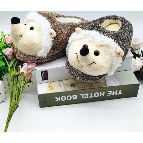 Special hedgehog fur slippers timber land shoes men women winter slippers Custom slippers Home House Slippers Children indoor