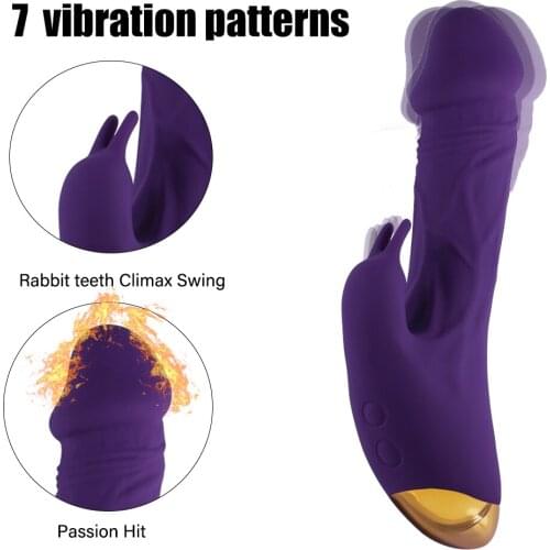 Rabbit G-spot Vibrators For Women Clit Clitoris Powerful Stimulator Dildo Penis Vibrator Female Erotic Sex Toys for Adults