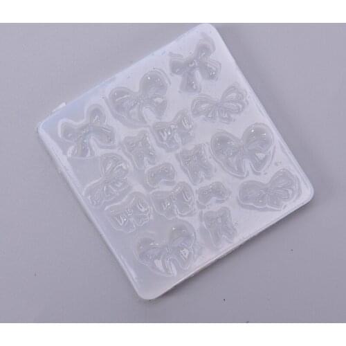 1pc Bow Tie Resin Mould Epoxy DIY Pendant Tool Silicone Mold Craft Making Necklace Earrings Mold For Jewelry