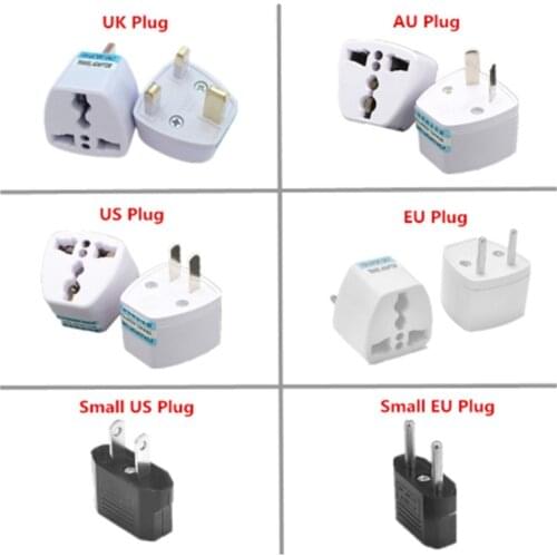 1pcs High Quality Prtical Universal EU UK AU to US USA Power Adapter Travel Plug Converter 2 Flat Pin