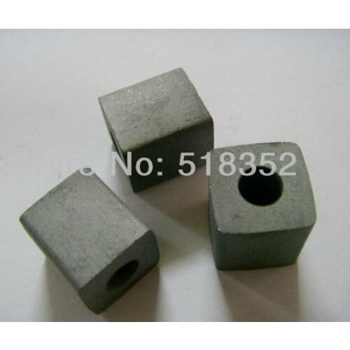 14x14x14mm YG3X Power Feed Contact with 6mm Hole for high speed Wire Cut EDM Machine Parts