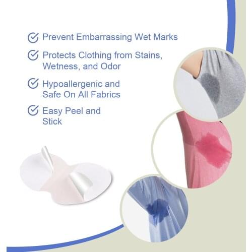 20pcs Sweat Pad Sweat Pad Summer Sweat Pad Perspiration Absorbing Guard Underarm Armpit Sweat Pad Disposable