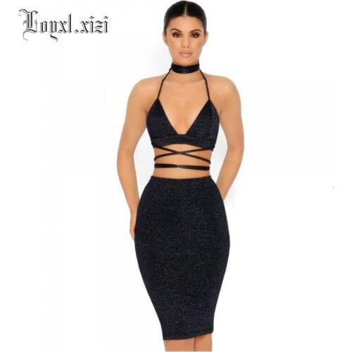 2018 European and American spring summer cross border sexy slim fit sling buttocks dress LQ0061