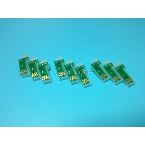 3800 Compatible chips sensor for Epson stylus PRO 3800 T5801-T5809 9Colors refillable ink cartridges use