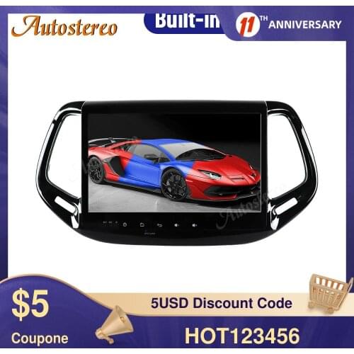 Android 10.0 128GB Carplay Car GPS Navigation For Jeep Compass 2016+ Multimedia Player Auto Stereo Head Unit Radio Tape Recorder