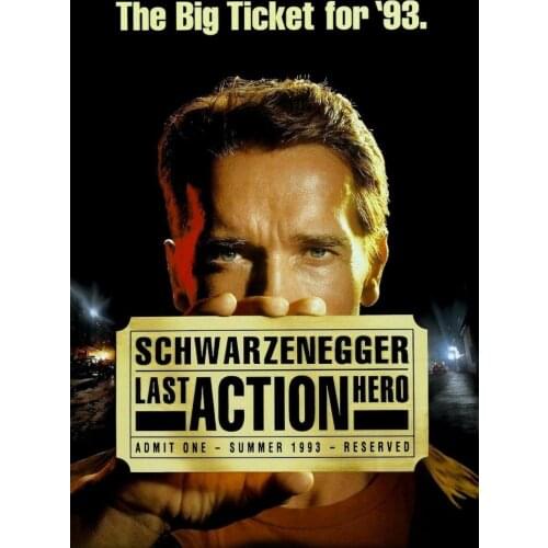 Arnold Schwarzenegger Last Action Hero Movie Art Film Print Silk Poster Home Wall Decor 24x36inch