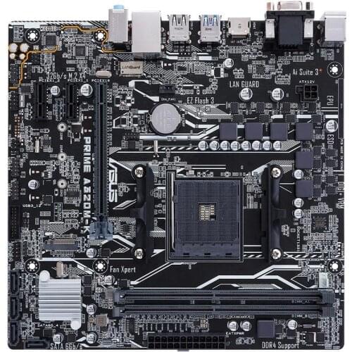 Used,ASUS PRIME A320M-K motherboard Socket AM4 DDR4 USB3.0 SATA3 HDMI VGA 32GB B320 desktop motherboard Free shipping