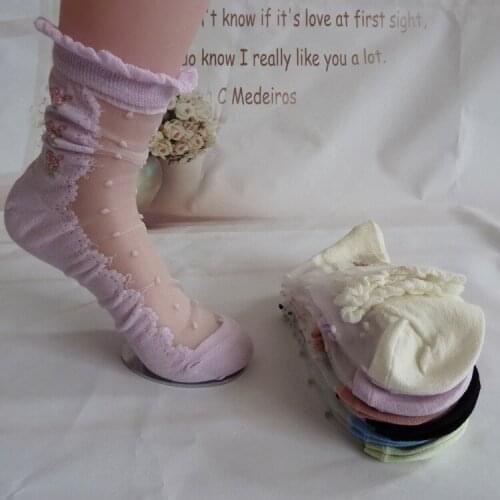 Big Sales Fashion Womens Socks Transparent Love Style Lace Sweet Socks Soft Attractive Comfortable High Quality Womens Socks