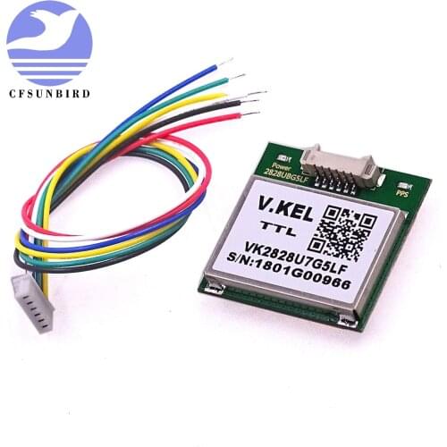 CFsunbird VK2828U7G5LF GPS Module with Antenna TTL 1-10Hz with FLASH Flight Control Model Aircraft