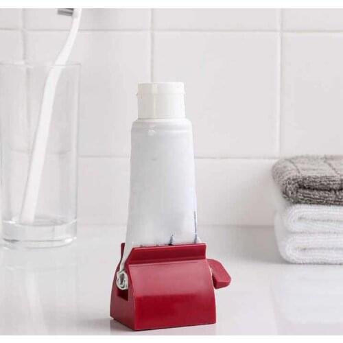 Rolling Toothpaste Device Tube Dispenser Holder Multifunctional Plastic Facial Cleanser Squeezer Press For Bathroom Accessories