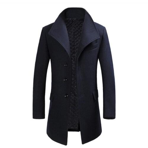 FCbabuu Mens Wool Coats