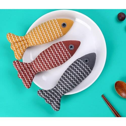 Cat Toys Tease Cat Linen Fish Pillow Cat Mint Doll Dolls Have Three Colors To Choose From Cat Boredom Toys Cat Bite Toys