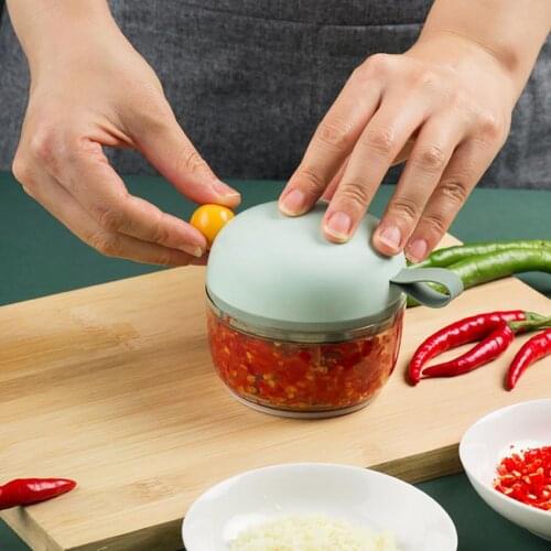 Garlic Blender Effective Practical Stainless Steel Hand-pulled Sharp Garlic Chopper for Home Food Processor Blenders Mixers Grin