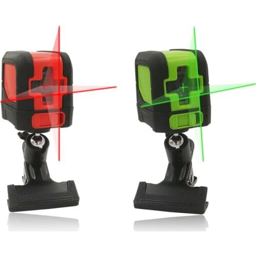 Mini Self-Leveling Laser Level Vertical & Horizontal Laser levels Red Green 2 Cross Laser Line With Bracket Universal Clip