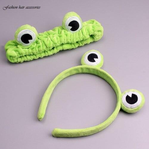 Fashion cute animal headband frog Elastic Hair Accessories Girl Elastic Force Hair Band Headwear Childrens accessories