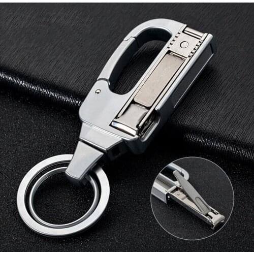 Mens Waist Keychain Car Pendant For Peugeot 206 307 Subaru Forester Volkswagen Polo Renault Clio BMW Key Ring Auto Accessories