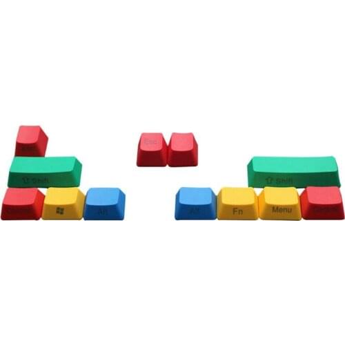 10pcs Replacement Mechanical Keyboard OEM Profile Keycap Set RGBY Color Durable Drop shipping