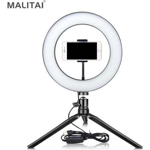 Table lamp USB LED Desk lamp LED Selfie light Ring For Bedside Dressing Table Makeup Video Live Photo lamp Manicure Study lamp