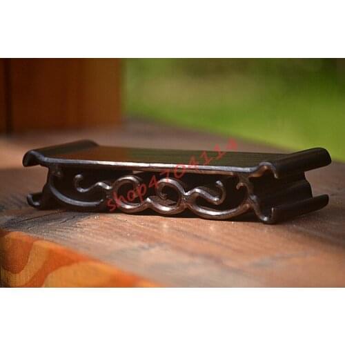 Natural Rosewood Black Rosewood Solid Wood Base, Exquisite Handicraft Decorations