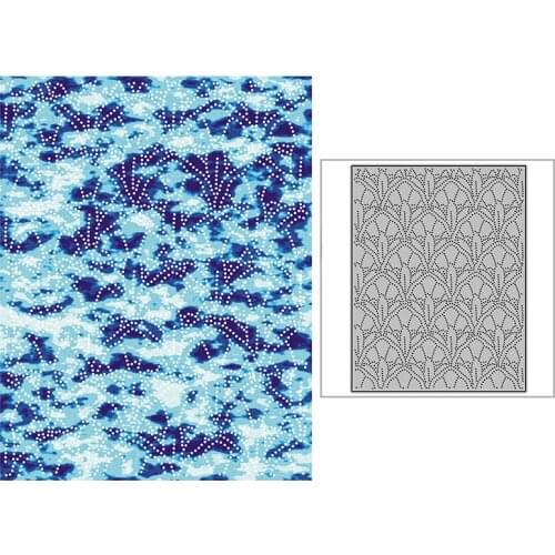 New Spotted Layered Pattern Background Plate Craft Embossing Mold 2021 Metal Cutting Dies for DIY Scrapbooking Album Card Making