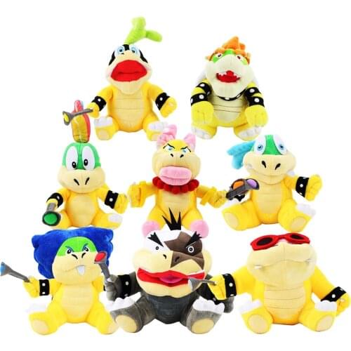 NEW Super Maio Bros Plush Toys Bowser JR Koopa Bowser Dragon Plushie Doll Toys Mari Brothers Soft Stuffed Dolls Kids Gifts