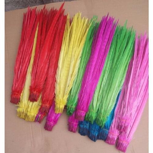 Wholesale 100 PCS/lot beautiful pheasant feather 18 - 20 inch / 45 - 50 cm in a variety of color can choose