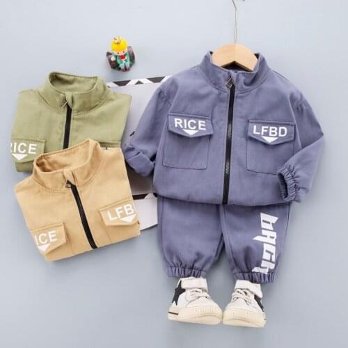 0-5 years Spring Boy Clothing set 2021 New Casual Fashion Cartoon print T-shirt+ Pant Kid Children baby toddler boy clothing