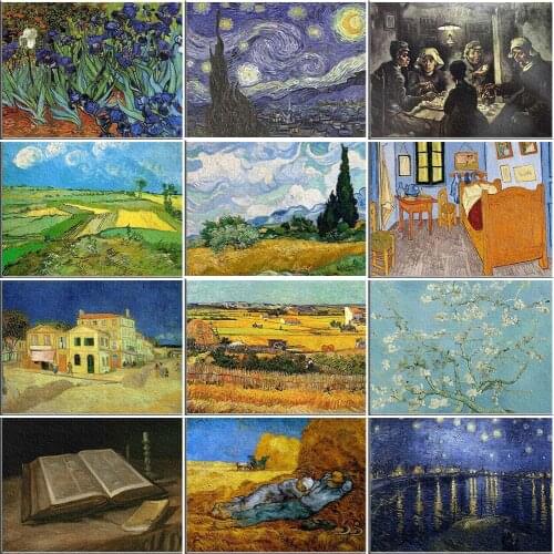 Great Holland Painter Vincent van Gogh Series DIY Diamond Painting Full Square/Round Mosaic Diamond Embroidery Modern Art Gift