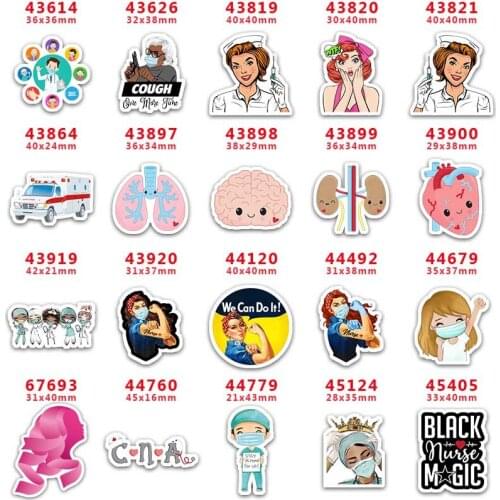 DIY Craft Supplies Sewing Accessories Cartoon Printed Planar Resins Mold 10 Pieces. PR-43614