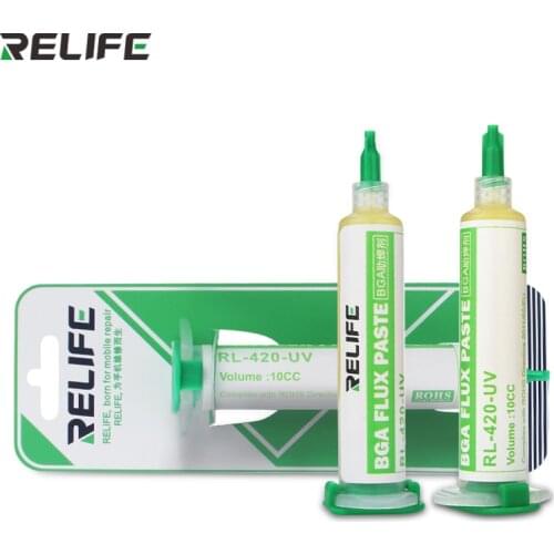 RELIFE RL-420 UV BGA Flux Paste Soldering Paste Flux Grease for Chips Computer Phone LED BGA SMD PGA PCB Soldering Tin welding