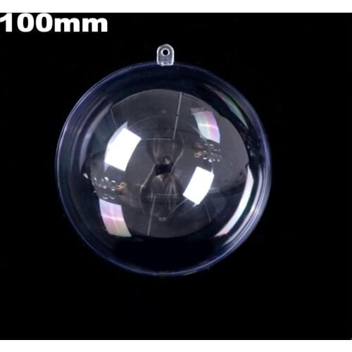 Christmas Decorations 2021 Wedding Party Diy Hollow Ball Children Gift Fillable Transparent Sphere Plastic Ball Christmas goods