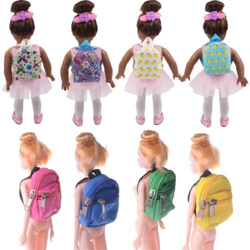 1Pc Mini Dolls Backpack For Doll BJD 1/6 1/12 Doll Bag Accessories Best Gifts Wholesale Dropshipping