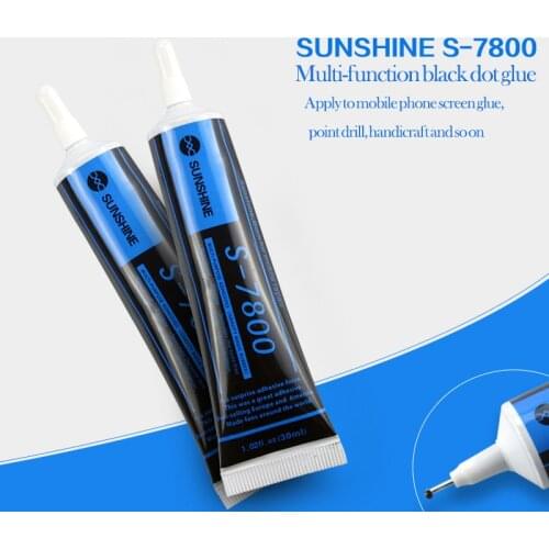 S-7800 black glue soft phone maintenance glue mobile phone LCD screen bonding adhesive box crack seal glue