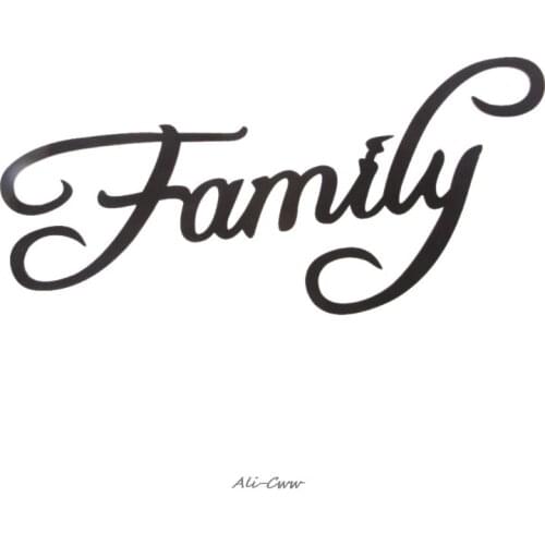 Family Letter Word Wood Hanging Sign Wall Decal Sticker Room Home Decor Ornament Home Decoration