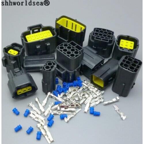 Shhworldsea 2,3,4,6,8,10 Pin Way 174354-2 174352-2 Male Female Sealed Auto Wire Connector Plug For Automotic Car Truck